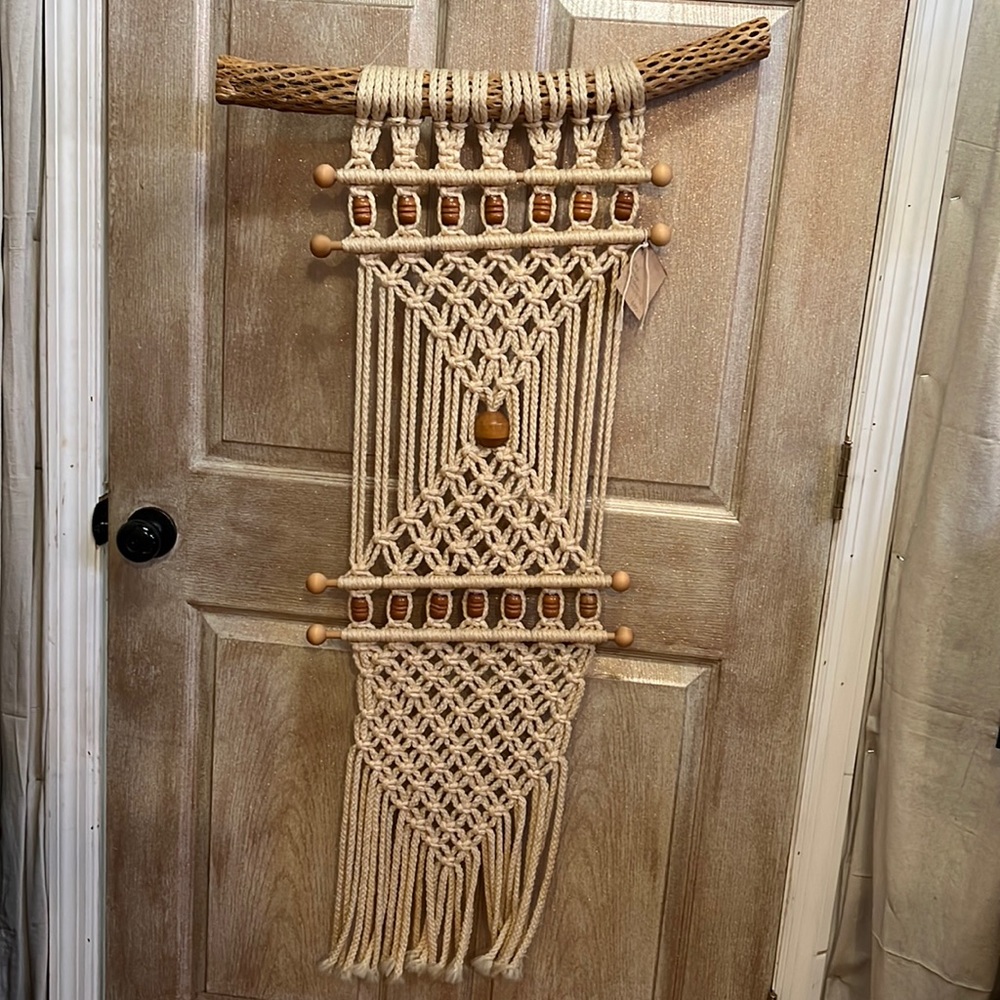 Vintage Macrame Wall Hanging